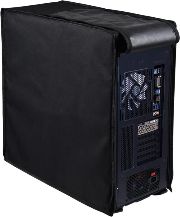 PC CPU Desktop Host Dust Cover Protector. Waterproof Desktop Mid-Tower Computer Host Dustproof Cover Full Case with Zipper. Anti-Static CPU Tower PC Dust Covers (10.6W x 20.5H x 24.6D)