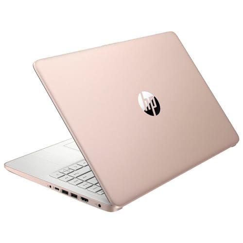 HP Essential Laptop. 14 HD Display. Intel Celeron N4120. 16GB RAM. 64GB eMMC. Webcam. HDMI. Wi-Fi. RJ-45. 1 Year Office 365. Windows 11 Home. Rose Gold:圖片 4