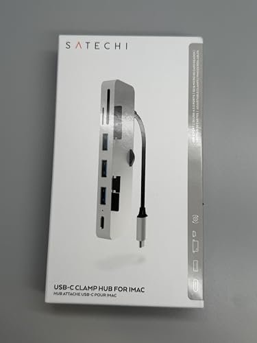 賽馳鋁Type-C夾式集線器Pro,帶USB-C數據埠。USB-A 3.0數據。 Micro/SD讀卡器-相容2020/2019/2017 iMac和iMac Pro。 不適合2021年款iMac(銀色):圖片 7