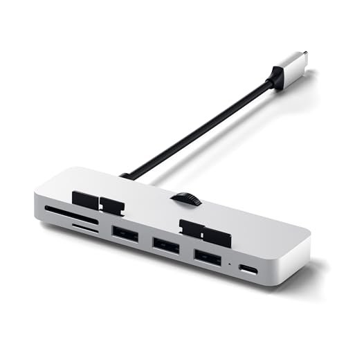 賽馳鋁Type-C夾式集線器Pro,帶USB-C數據埠。USB-A 3.0數據。 Micro/SD讀卡器-相容2020/2019/2017 iMac和iMac Pro。 不適合2021年款iMac(銀色):圖片 3