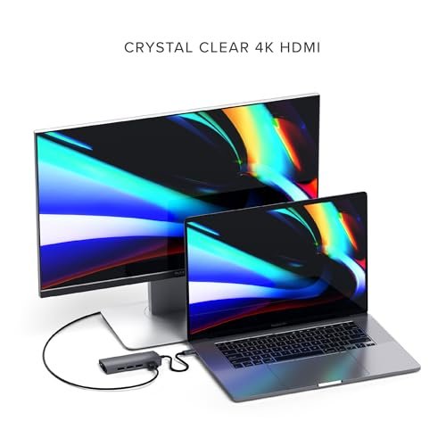 SATECHI USB C集線器8合1多埠轉接器V2,帶4K HDMI。 60W PD充電。 3 USB-A以太網。 Micro/SD讀卡器。 MacBook。 Windows和USB Type-C設備-太空灰:圖片 2