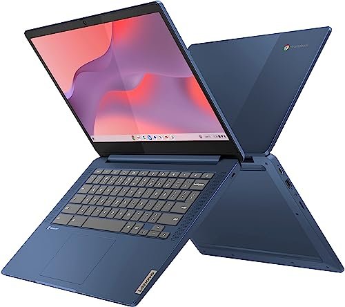 聯想最新旗艦Chromebook。 14英寸全高清觸控式螢幕超薄筆記型電腦。 8核聯發科Kompanio 520處理器。 4GB記憶體。64GB eMMC。 WiFi 6.Chrome作業系統+HubxcelAccetory。 深淵藍:圖片 7