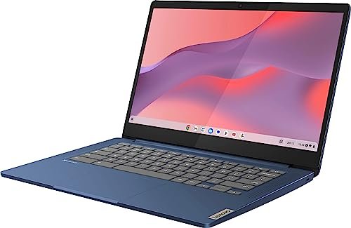 聯想最新旗艦Chromebook。 14英寸全高清觸控式螢幕超薄筆記型電腦。 8核聯發科Kompanio 520處理器。 4GB記憶體。64GB eMMC。 WiFi 6.Chrome作業系統+HubxcelAccetory。 深淵藍:圖片 2