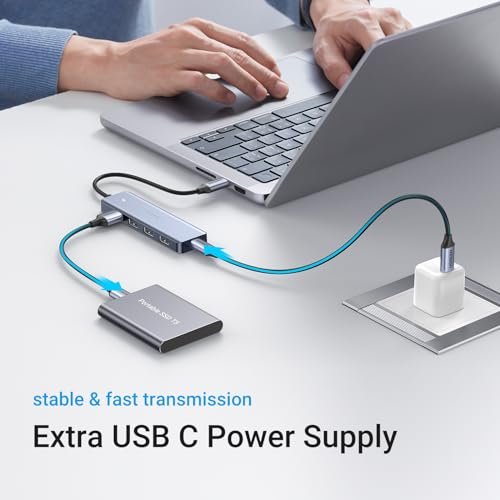 UGREEN USB集線器。 4埠A型超薄USB 3.0滑鼠擴展器。 鍵盤。 閃存驅動器。 U盤。 打印機與筆記型電腦相容。 臺式電腦Xbox。 PS5。 汽車系統。 及更多(15cm):圖片 4