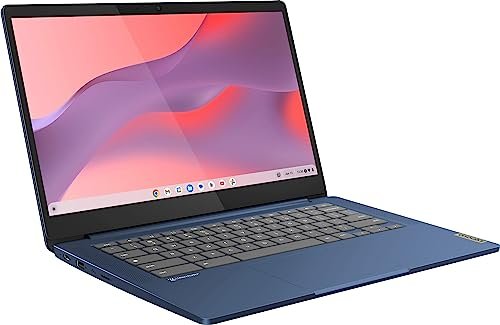 聯想最新旗艦Chromebook。 14英寸全高清觸控式螢幕超薄筆記型電腦。 8核聯發科Kompanio 520處理器。 4GB記憶體。64GB eMMC。 WiFi 6.Chrome作業系統+HubxcelAccetory。 深淵藍:圖片 3