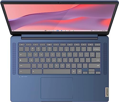 聯想最新旗艦Chromebook。 14英寸全高清觸控式螢幕超薄筆記型電腦。 8核聯發科Kompanio 520處理器。 4GB記憶體。64GB eMMC。 WiFi 6.Chrome作業系統+HubxcelAccetory。 深淵藍:圖片 5