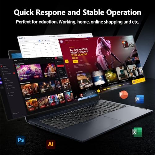 聯想IdeaPad 1i筆記型電腦。 15.6 FHD觸控式螢幕。 英特爾酷睿i5-1235U處理器。 16GB記憶體。512GB固態硬碟。 網絡監視器。 高清多媒體介面(High Definition Multimedia Interface) Wi-Fi 6。 Windows 11主頁。 藍色:圖片 5