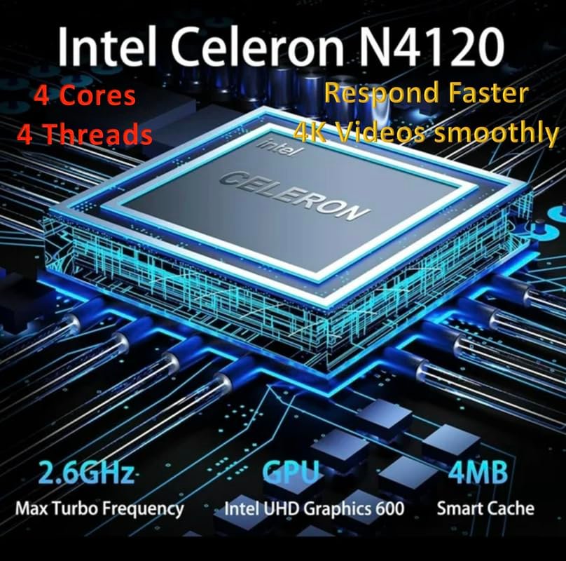 適用於學生業務的HP 2024 14筆記型電腦輕薄筆記本。 四核英特爾N4120。 4GB記憶體。128GB(64GB eMMC+64GB存儲卡)。 一年Office 365。 網絡監視器。 WiFi。 Windows 11S。 Hubxcel白色配件:圖片 3